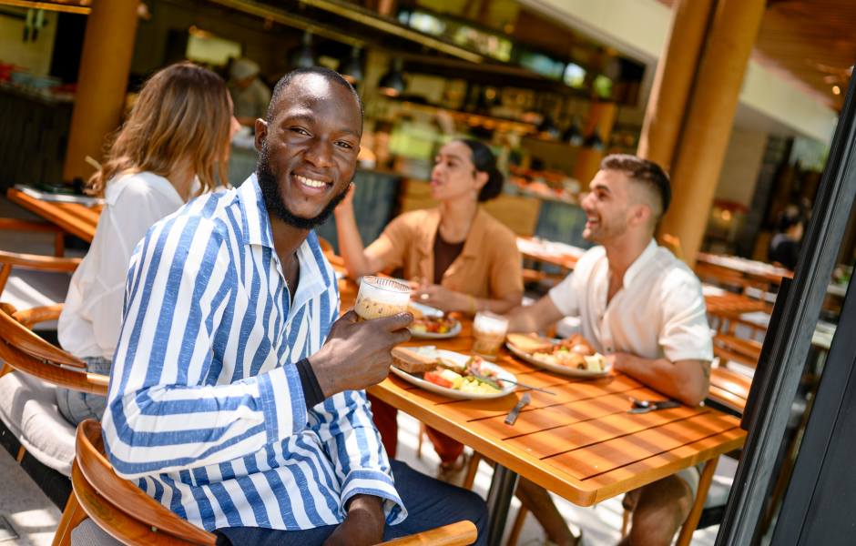 Produção na cozinha do restaurante